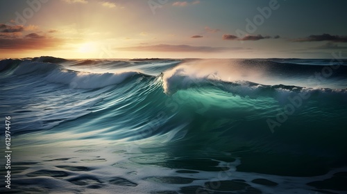 Serendipitous seas, awe-inspiring ocean waves, heavenly clouds, and pristine foam © Ranya Art Studio