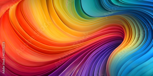 Vibrant Rainbow Abstract Background