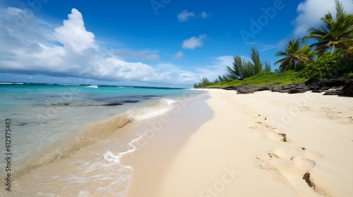 Coastal paradise, breathtaking tropical beach, sun-kissed sands, and heavenly coastal setting © Ranya Art Studio