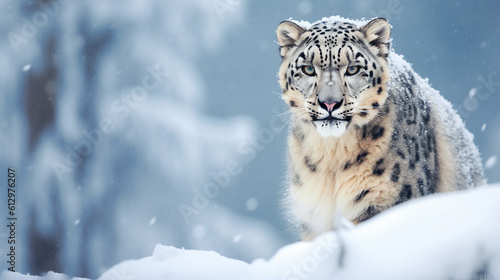 Majestic Snow Leopard