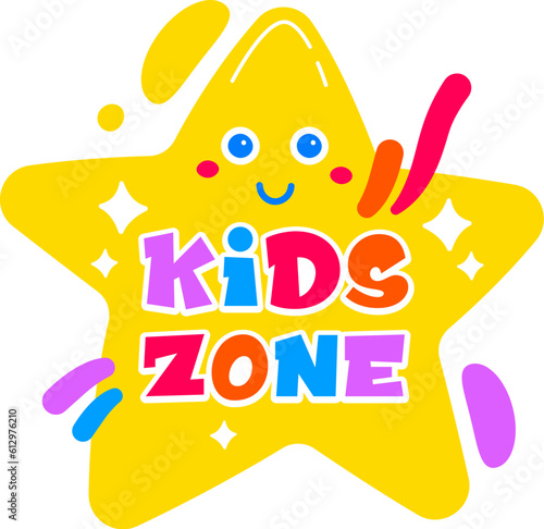 Kids Zone Star Badge
