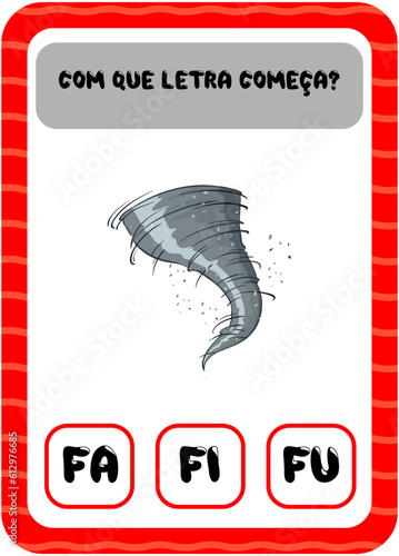 Com que letra começa: F
