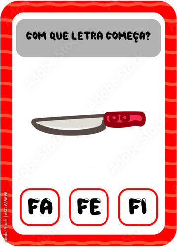 Com que letra começa: F