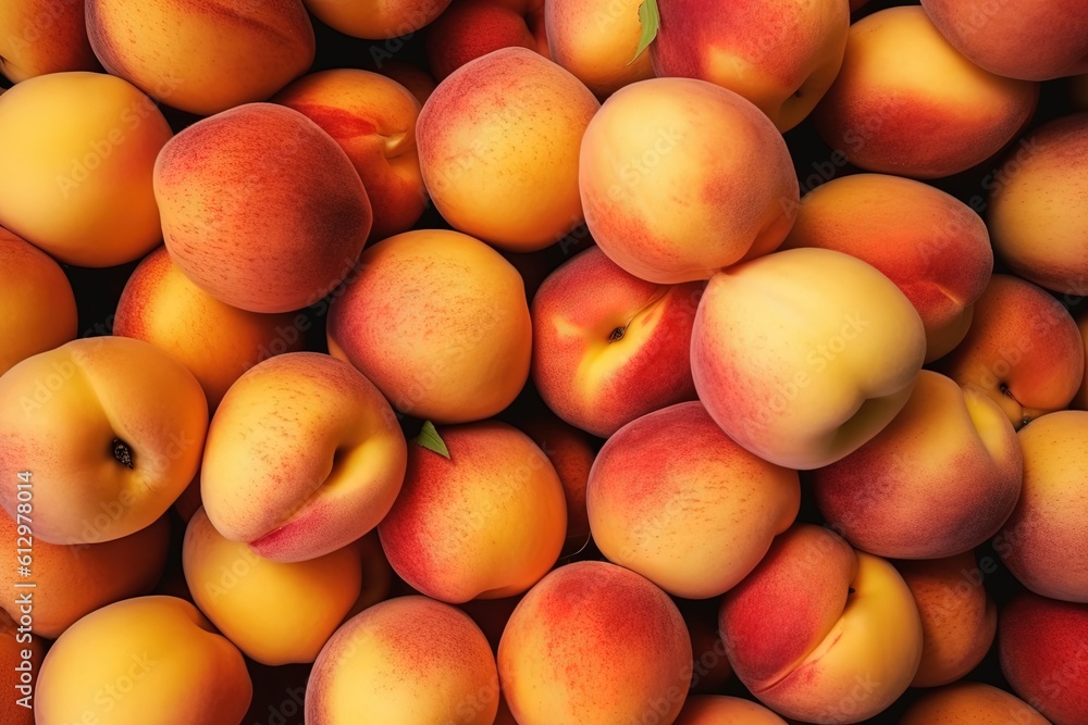 Top Down view of a Pie made of Peaches, Vivid Colors, Studio Photography, Commercial Shot. Generative AI.
Top Down view of a Pie made of Peaches, Vivid Colors, Studio Photography, Commercial Shot. Generative AI.