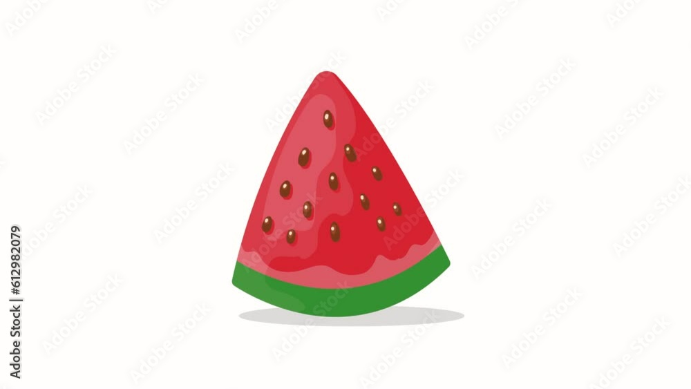 fresh watermelon fruit healthy food animation fresh watermelon fruit healthy food animation