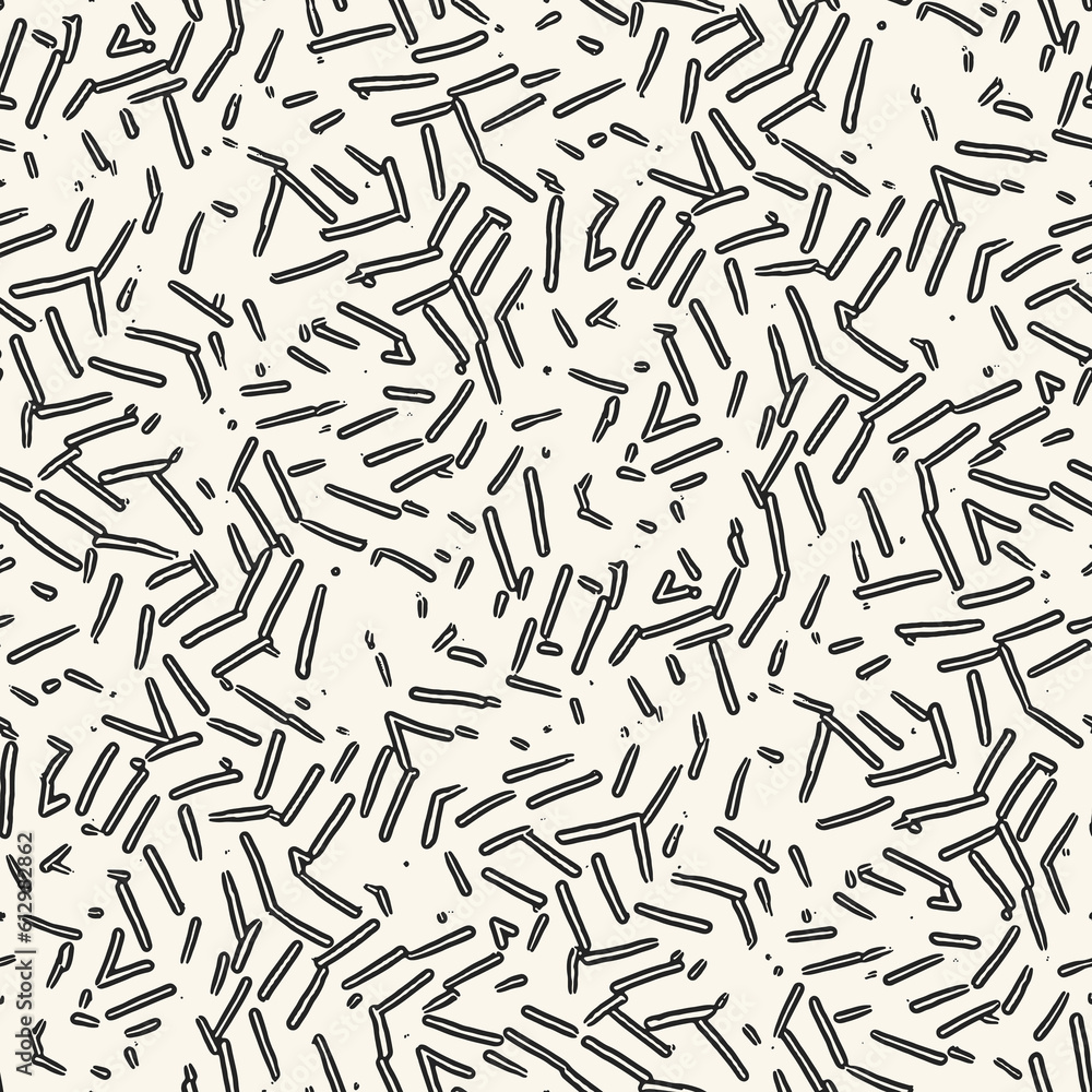 Ink Drawn Textured Matsuba Pattern Ink Drawn Textured Matsuba Pattern