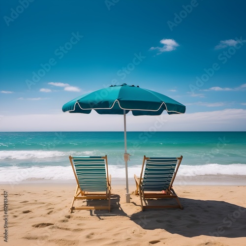 Tranquil coastline  sandy beach  cotton candy skies  and serenity by the shore