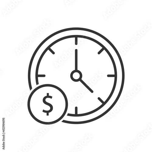 Time Is Money icon - Business Clock Icon