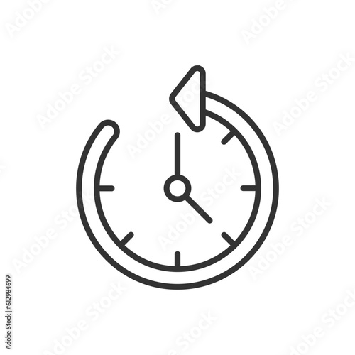 Deadline icon - schedule icon - time rewind icon