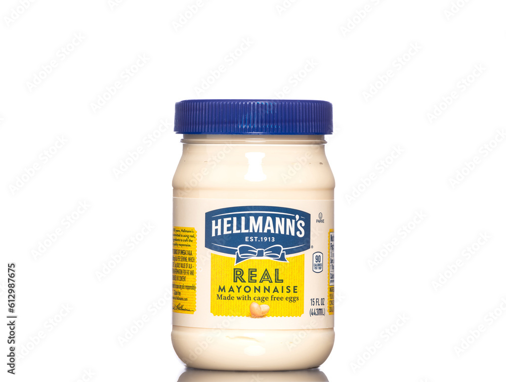 Chicago, USA June 25, 2023 Hellmann's Real Mayonnaise. America's 1