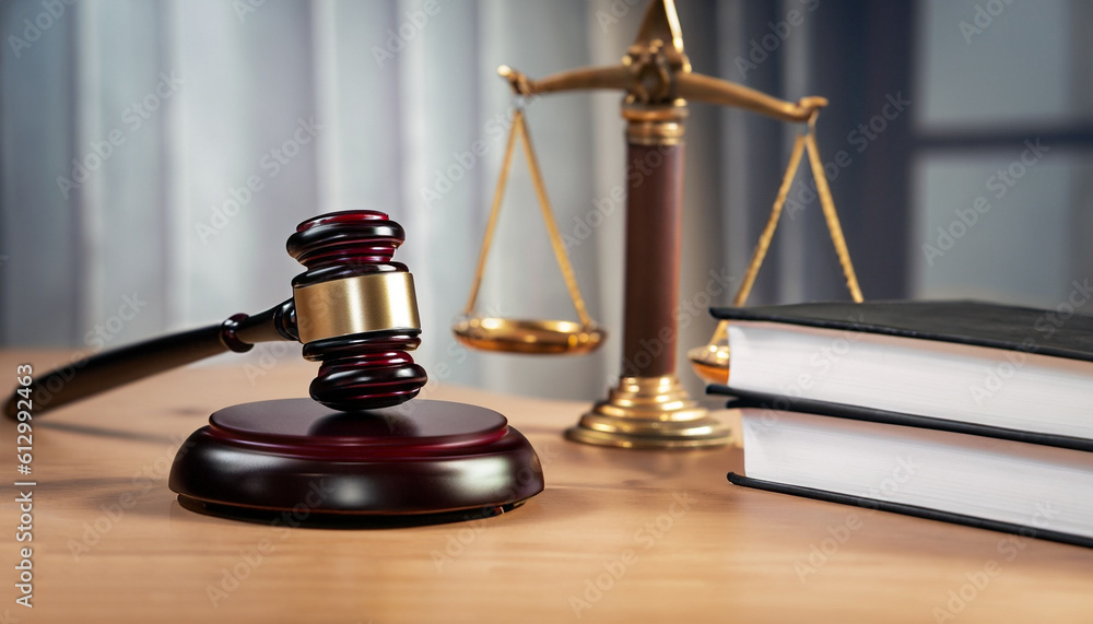 judge gavel and books. Law firm courtroom, Office space for legal work. Lawyers and judges. AI judge gavel and books. Law firm courtroom, Office space for legal work. Lawyers and judges. AI