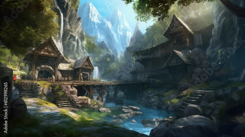 MMORPG game art environment