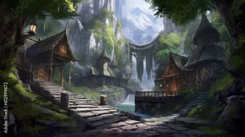 MMORPG game art environment