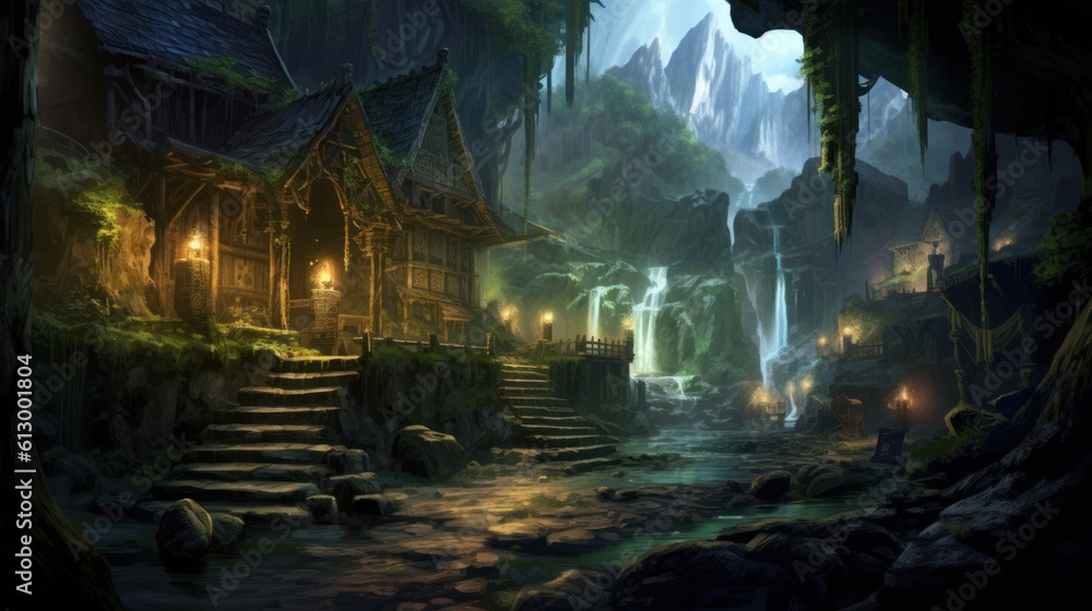 Obraz premium Beautiful Game Environment Art