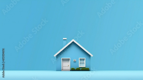 Wallpaper Mural 青い色の青い家の世界 Torontodigital.ca