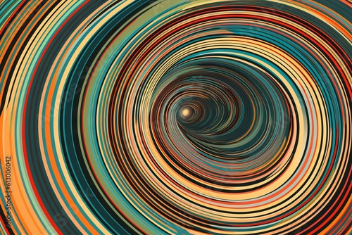 An abstract swirl and circle background. Generative AI. 