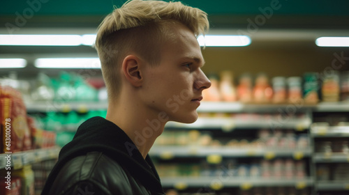 a young adult man or teenag...