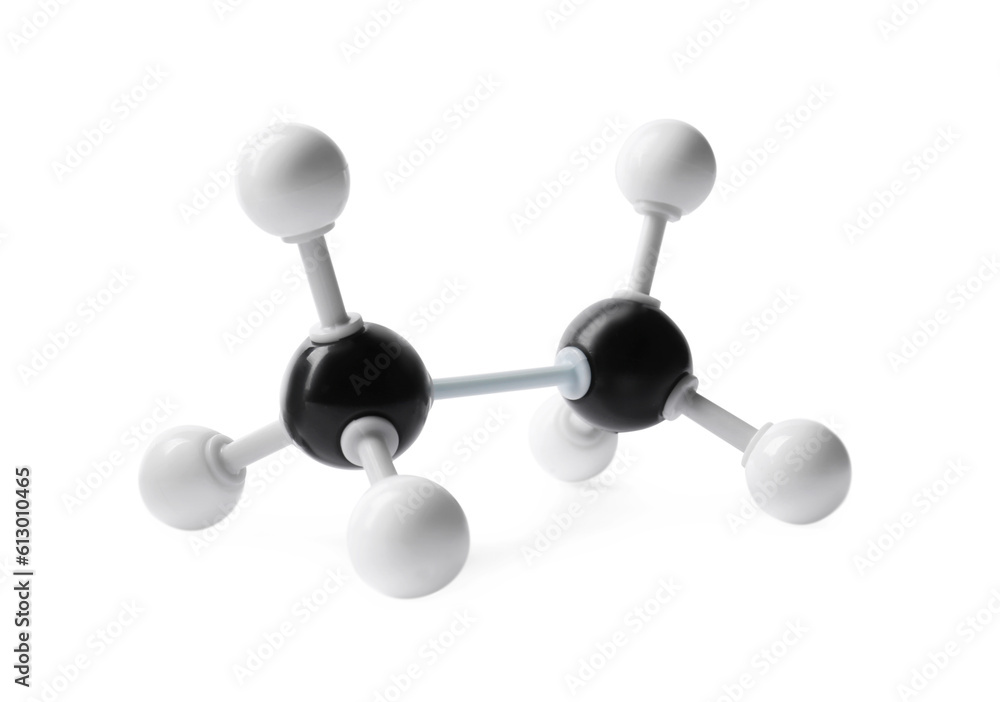 Molecule of alcohol isolated on white. Chemical model Molecule of alcohol isolated on white. Chemical model