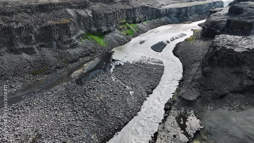 Canyon with Mountain River in Iceland Colossal Geological Phenomenon Soil Erosion at Highlands in Summer Season Popular Tourist Destination in Europe Landscape from a Bird's Eye View Epic Aerial 4k Canyon with Mountain River in Iceland Colossal Geological Phenomenon Soil Erosion at Highlands in Summer Season Popular Tourist Destination in Europe Landscape from a Bird's Eye View Epic Aerial 4k