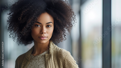 young attractive woman, mul...