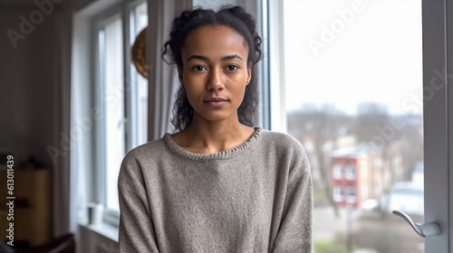 young attractive woman, mul...