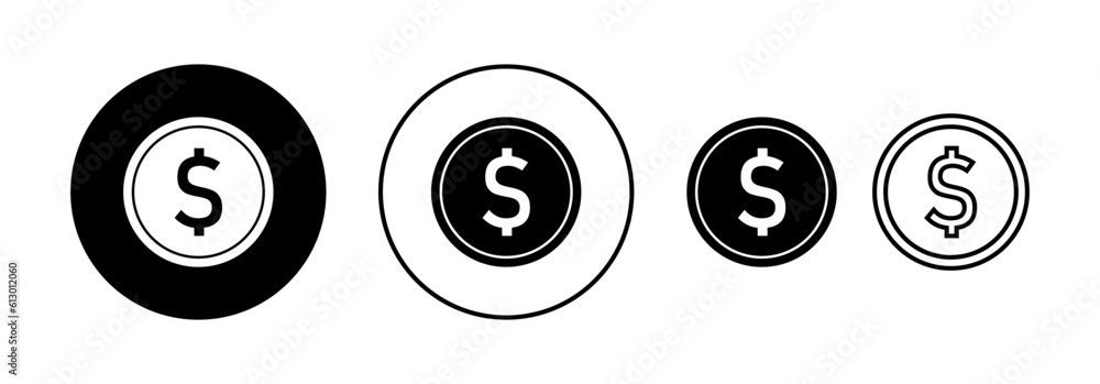 Money icon vector for web and mobile app. Money sign and symbol