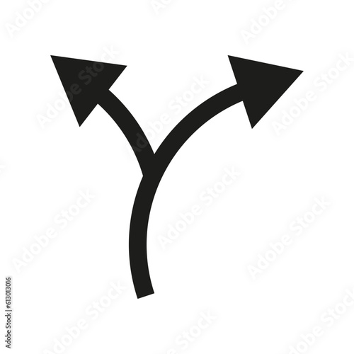 Two way arrow symbol, arrow icon. Vector illustration. stock image.