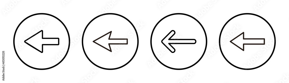 Arrow icon set illustration. Arrow sign and symbol for web design. Arrow icon set illustration. Arrow sign and symbol for web design.