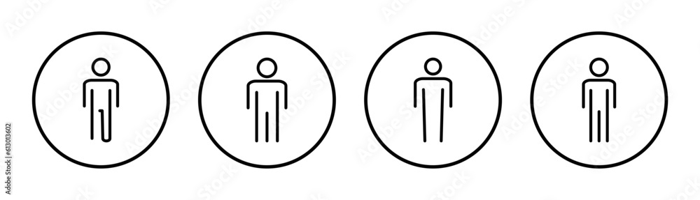 Man icon set illustration. male sign and symbol. human symbol Man icon set illustration. male sign and symbol. human symbol