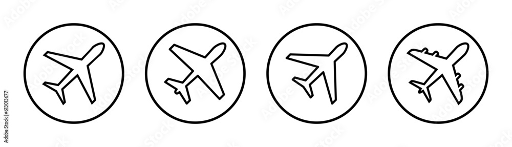 Plane icon set illustration. Airplane sign and symbol. Flight transport symbol. Travel sign. aeroplane Plane icon set illustration. Airplane sign and symbol. Flight transport symbol. Travel sign. aeroplane