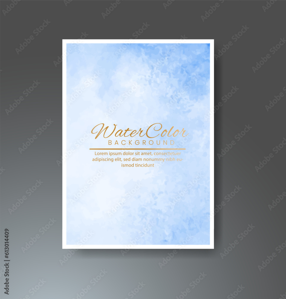 Fototapeta premium Cards with watercolor background. Design for your cover, date, postcard, banner, logo.