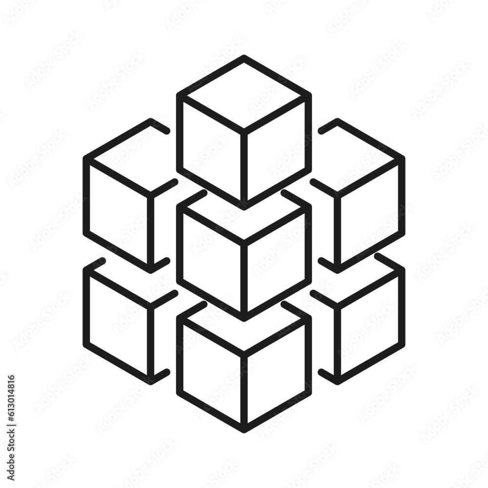 blockchain icon, block chain technology for finance. Vector illustration. stock image. blockchain icon, block chain technology for finance. Vector illustration. stock image.