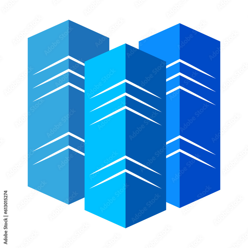 Blue Databank. Server Background. Blue rack. Vector illustration. stock