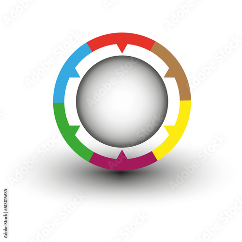 Presentation or infographics element. Vector illustration. stock image.