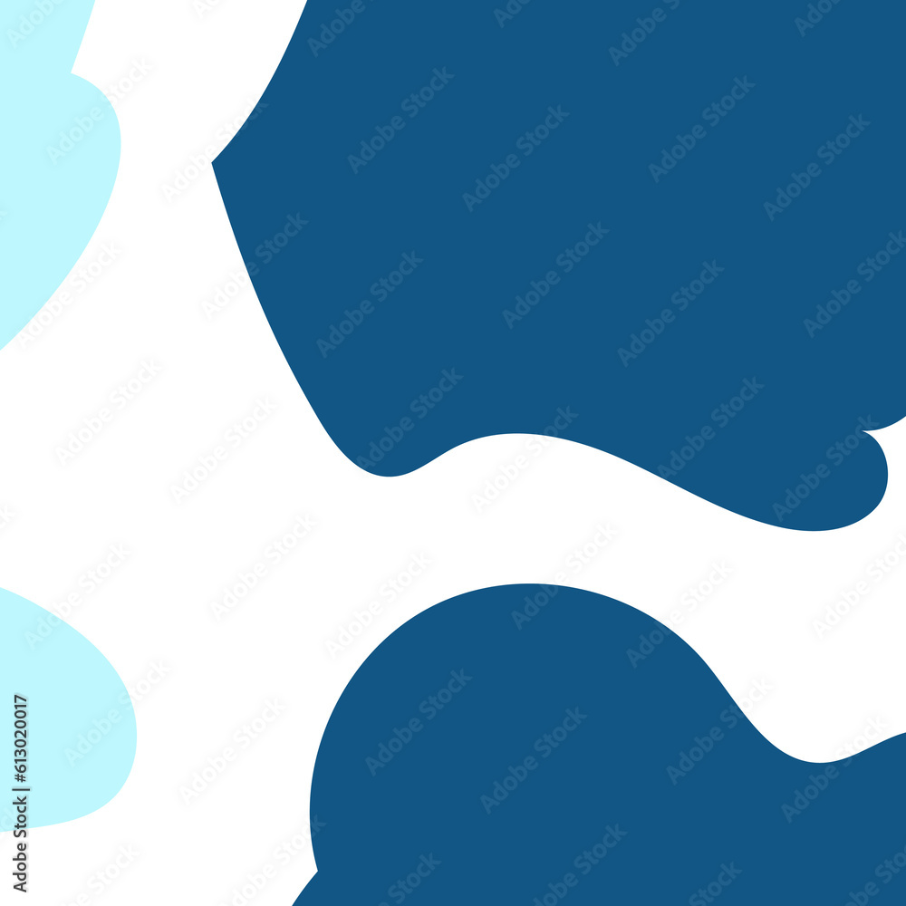 Blue Frame Corner Abstract Shapes Blue Frame Corner Abstract Shapes