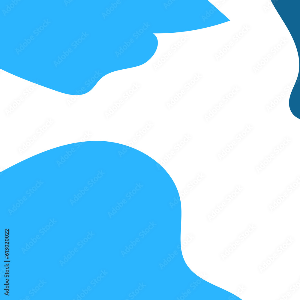 Blue Frame Corner Abstract Shapes Blue Frame Corner Abstract Shapes