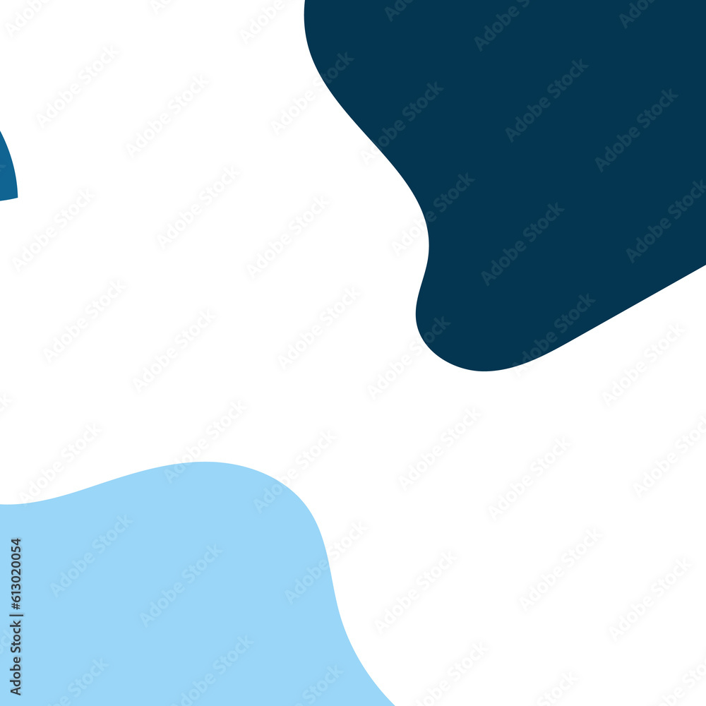 Blue Frame Corner Abstract Shapes Blue Frame Corner Abstract Shapes