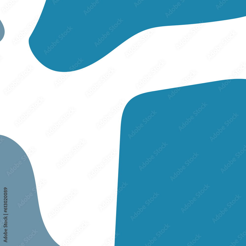 Blue Frame Corner Abstract Shapes Blue Frame Corner Abstract Shapes
