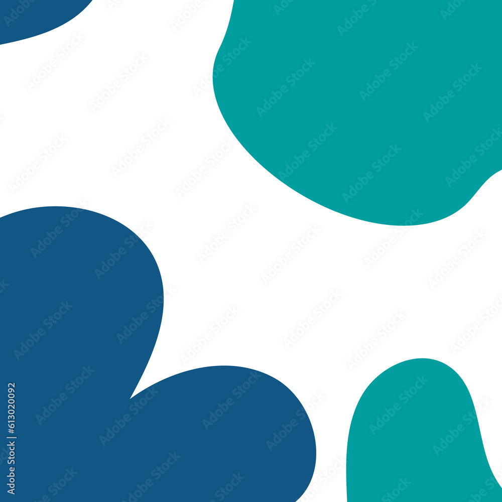 Blue Frame Corner Abstract Shapes Blue Frame Corner Abstract Shapes