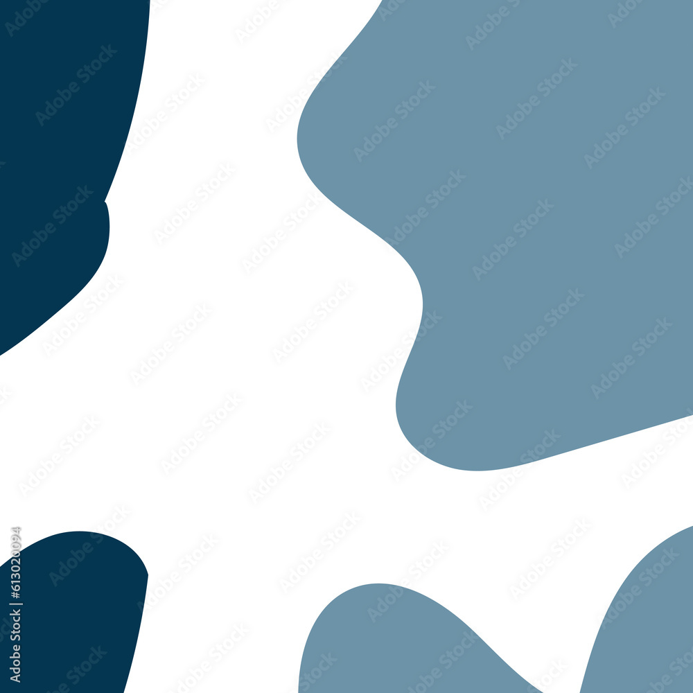 Blue Frame Corner Abstract Shapes Blue Frame Corner Abstract Shapes