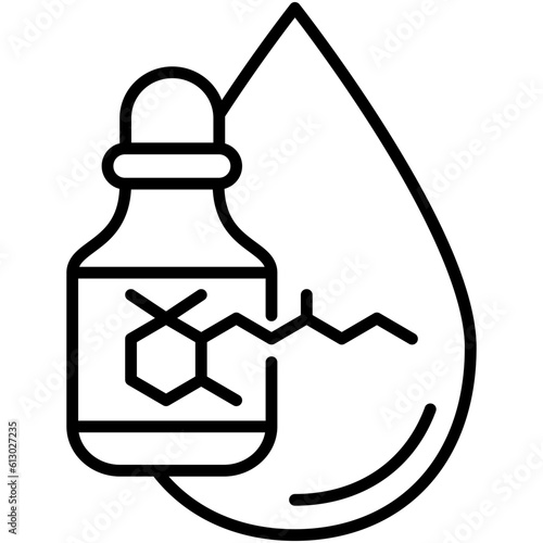 Retinol Icon. Anti Aging Wrinkle Serum Symbol Stock Illustration. Vector Line Icons For UI Web Design And Presentation