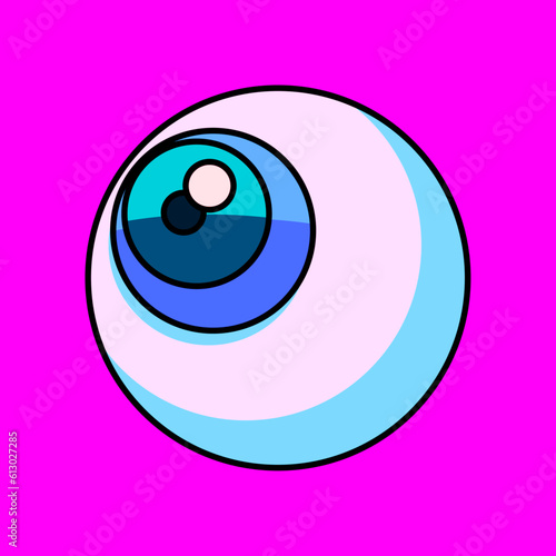 青目玉（Blue Eyeball ）(ai)