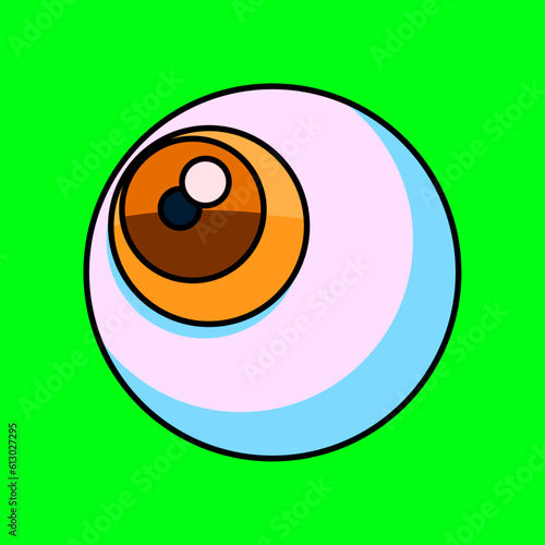 オレンジ目玉（orange Eyeball ）(ai)