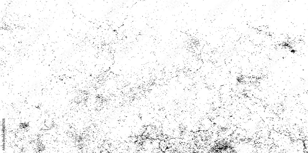 Obraz premium Vector grunge texture. Black and white abstract background. distressed old text. Black grunge texture. Place over any object create black dirty.