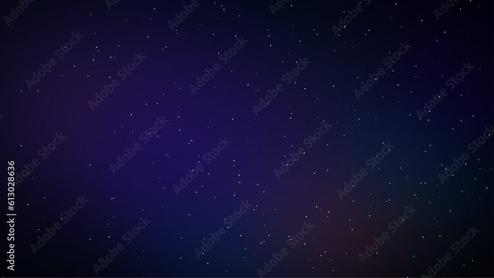 Obraz premium Space scape illustration graphic design background. Dark nights sky with bright stars ideal background