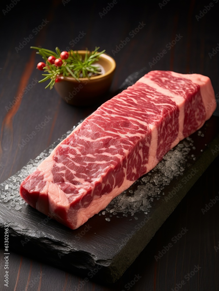 Japanese Wagyu A5 Beef with High Marbling