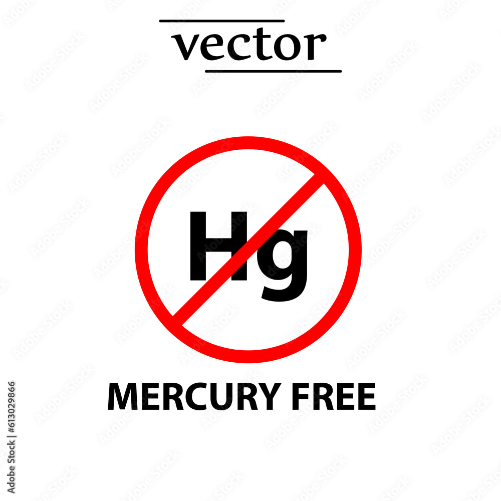 Mercury free icon, vector illustration flat design on white background..eps Mercury free icon, vector illustration flat design on white background..eps