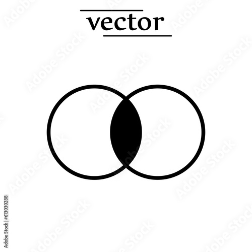Combine Merge icon flat design illustration on white background..eps