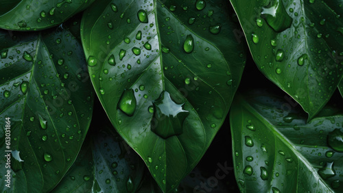 Background of Lanceolate Leaf   HD  Decorate with water drops  Background Wallpaper  Desktop Wallpaper   Generative Ai