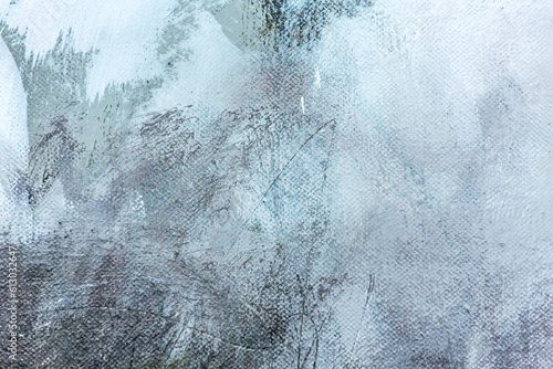 light gray hand painted canvas background. closeup textured background.